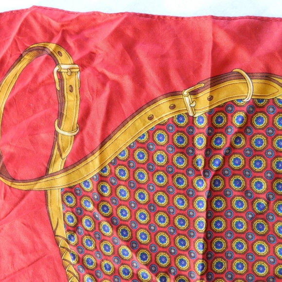 Vintage ECHO 100% Silk Scarf Maltese Dog Print - Picture 3 of 7